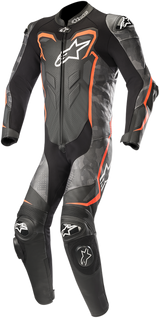 Mono de cuero ALPINESTARS GP Plus v2 Camo de una pieza - Negro/Carbón/Rojo Fluorescente - Talla 50 EE. UU. / 60 UE 3150718-994-60