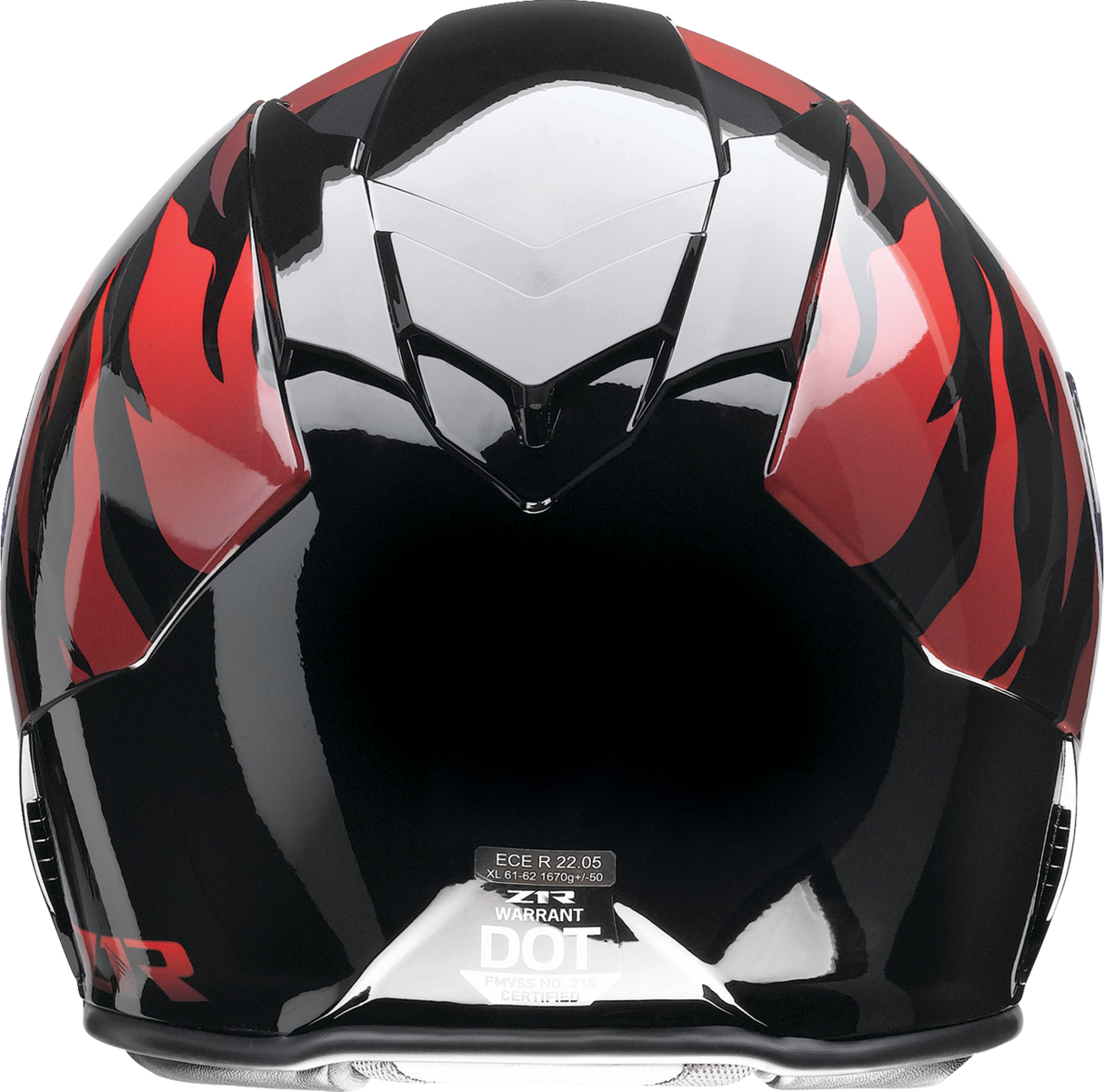 Casco de motocicleta Z1R Warrant - Panthera - Negro/Rojo - XS 0101-15205 