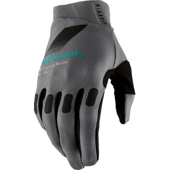 Guantes 100% Ridefit - Color petróleo - XL 10010-00048