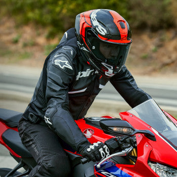 Casco de moto ALPINESTARS Supertech R10 - Element - Carbono/Rojo/Blanco - Pequeño 8200324-1363-S