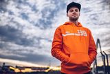 Sudadera con capucha y bolsillo tipo canguro 100% BB33 - Naranja - Talla M BB-36045-476-11