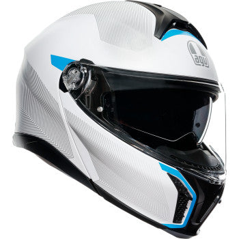 Casco de moto AGV Tourmodular - Frequency - Gris claro/Azul - XL 211251F2OY00615 