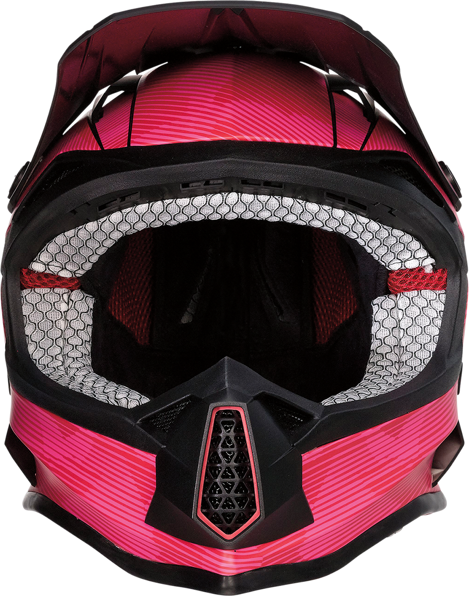 Casco juvenil MOOSE RACING FI - Agroid Camo - MIPS® - Rosa/Rojo - Pequeño 0111-1526 