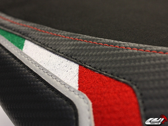 Funda de asiento delantero Luimoto, edición Team Italia para Aprilia RSV4 2009-2020