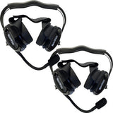 Kit de intercomunicador/radio y auriculares NAVATLAS - Biplaza - Negro NIRBHBK2 