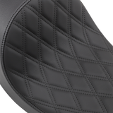 Asiento DRAG SPECIALTIES - 3/4 Low Solo - Costuras de diamante - Negro 0803-0543
