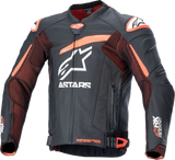 ALPINESTARS GP Plus R v4 Rideknit® Leather Jacket - Black/Red Fluo/White - 58 3100324-1321-58