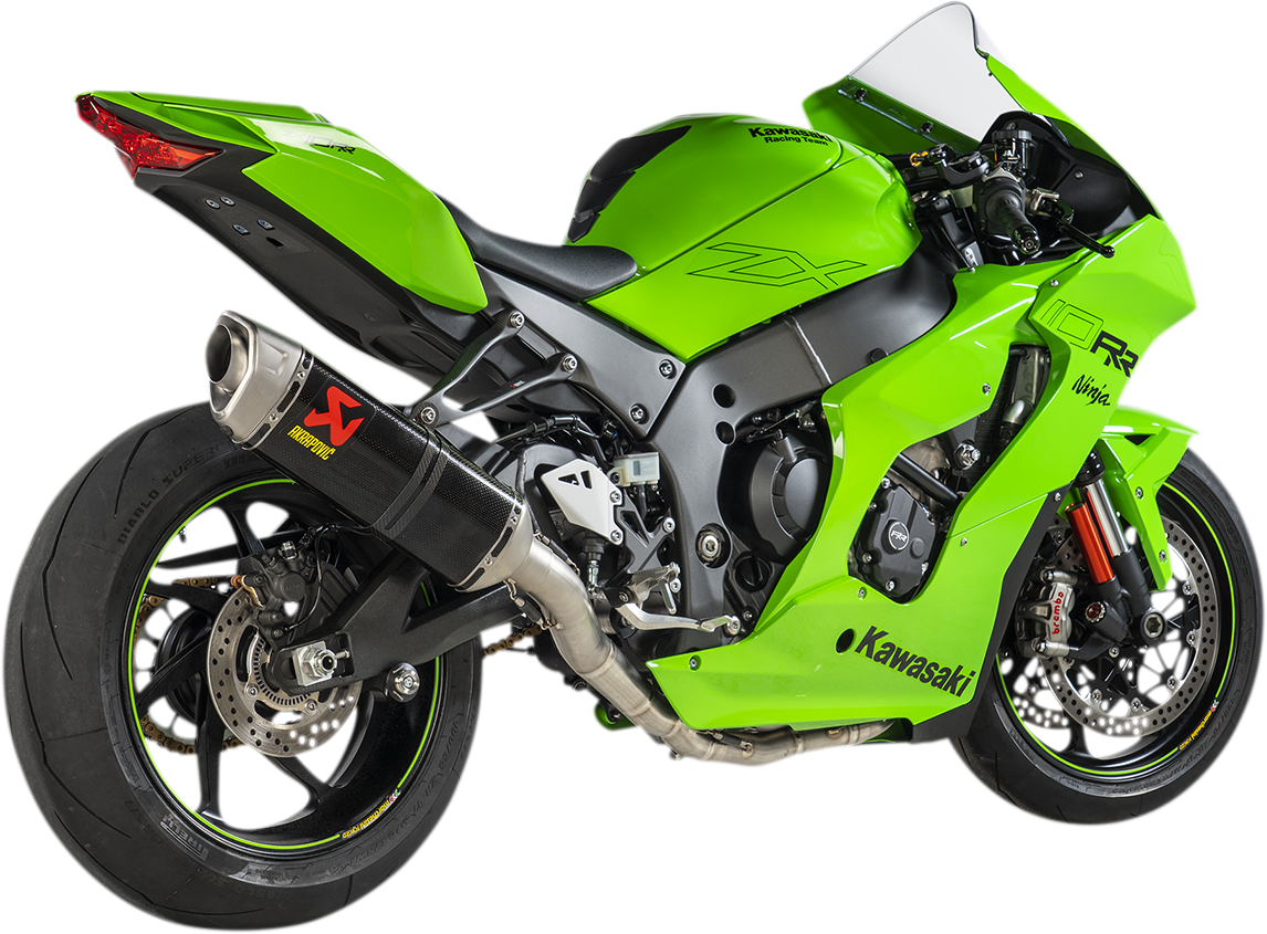 akishokora Akrapovic Race Exhaust Kawasaki ZX10R 2021-2024 in Carbon Fiber S