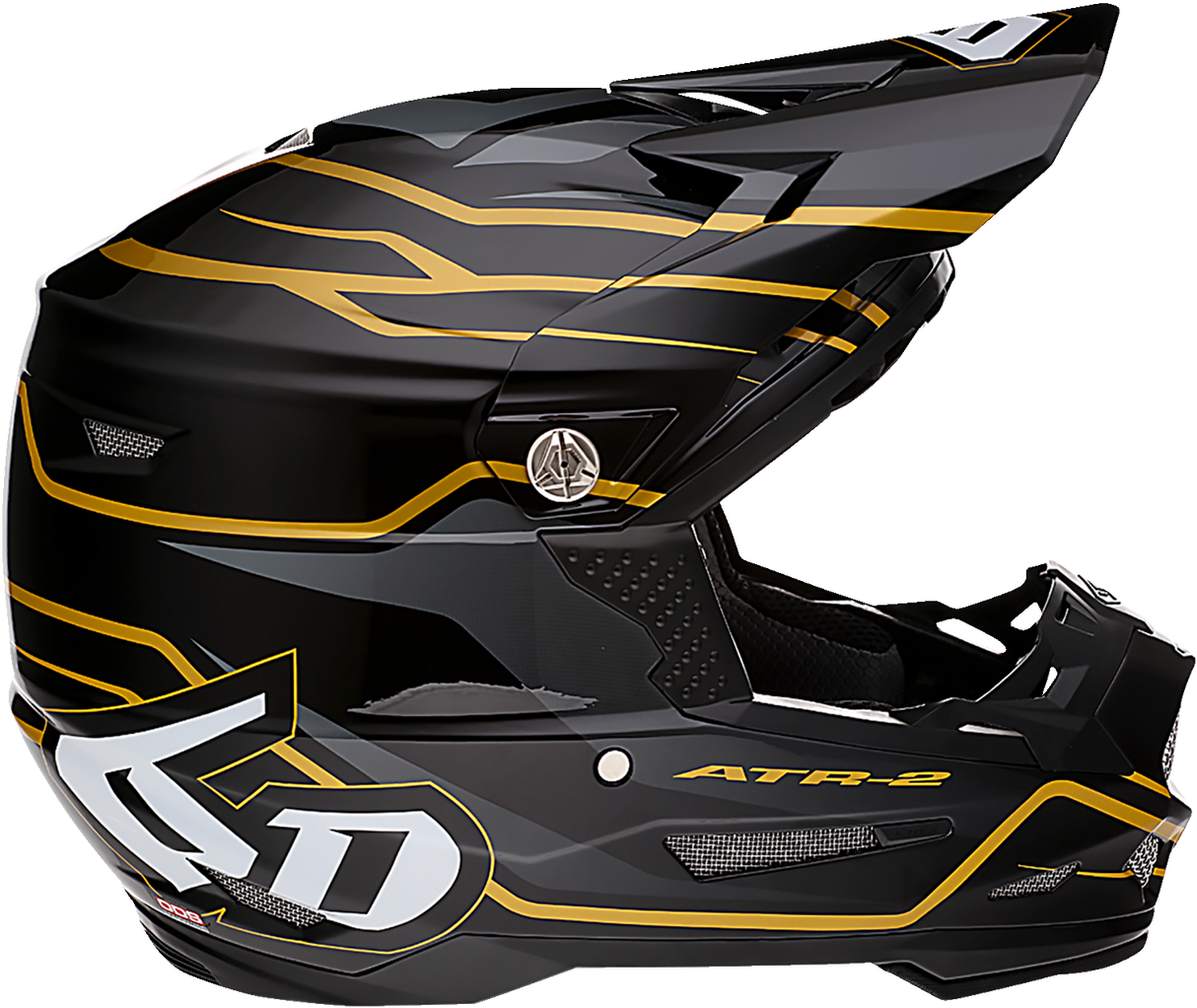 Casco de motocicleta 6D ATR-2 - Phase - Negro/Dorado - XS 12-2804 