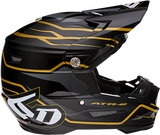 6D ATR-2 Motorcycle Helmet - Phase - Black/Gold - Medium 12-2806