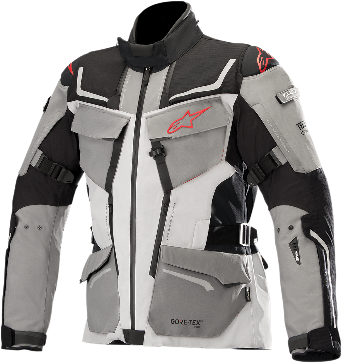 Chaqueta ALPINESTARS Revenant - Negro/Gris/Rojo - Talla M 3603518-1193-M