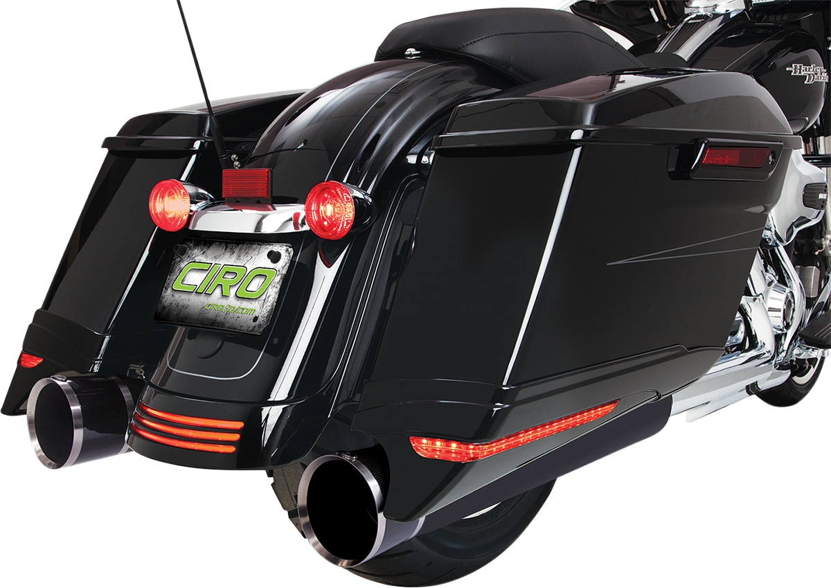 Extensiones de alforjas CIRO - FLHT '97-'13 - Negro 40101 