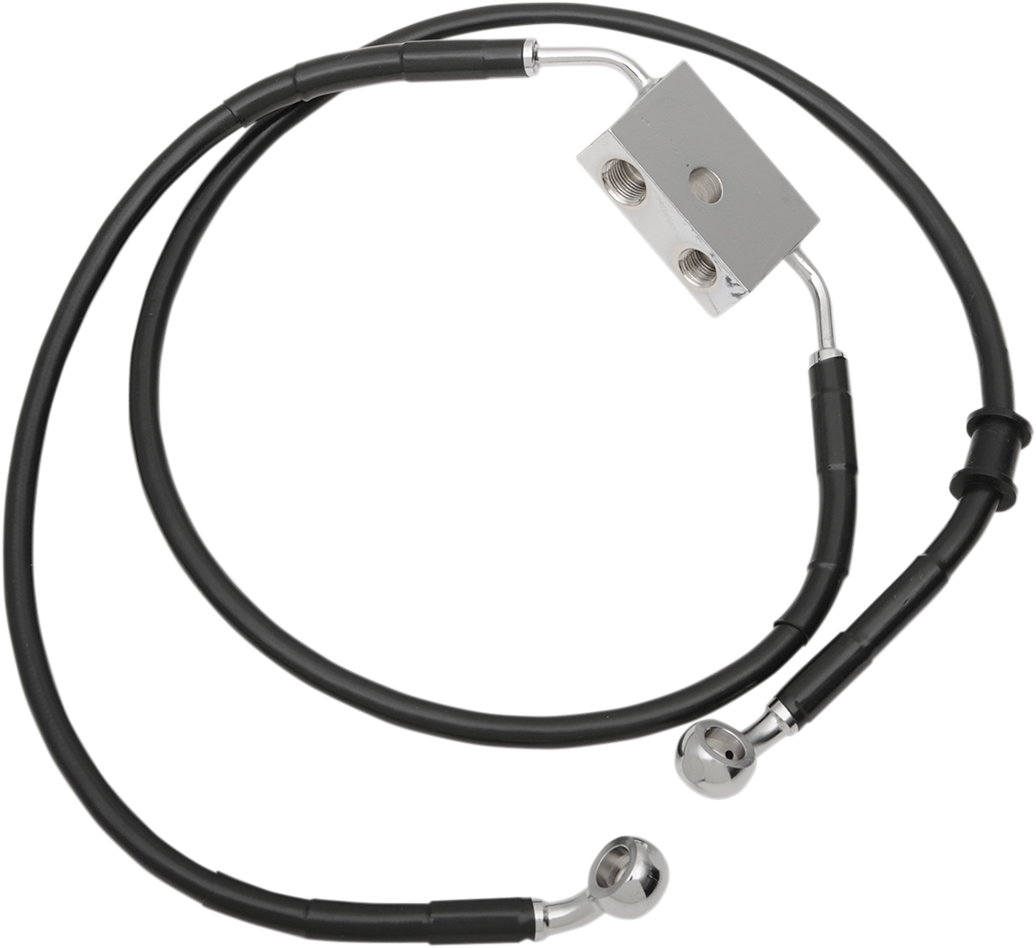 Línea de freno DRAG SPECIALTIES - Delantera - +8" - Negra - XL 614745-8BLK 