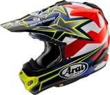 Casco de motocicleta ARAI VX-Pro4 - Estrellas y rayas - Amarillo - Mediano 0110-8203 