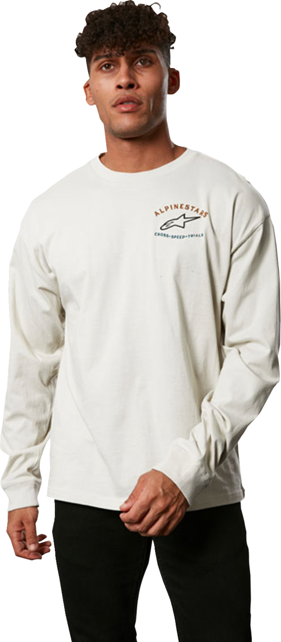 ALPINESTARS Full Face Long-Sleeve T-Shirt - Off White - Large
