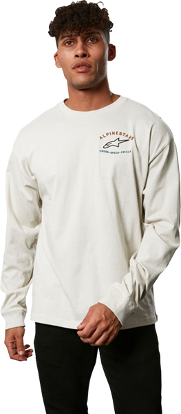 ALPINESTARS Full Face Long-Sleeve T-Shirt - Off White - Large