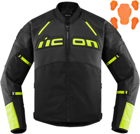 ICON Contra2™ CE Jacket - Black/Hi-Viz - Small 2810-3654