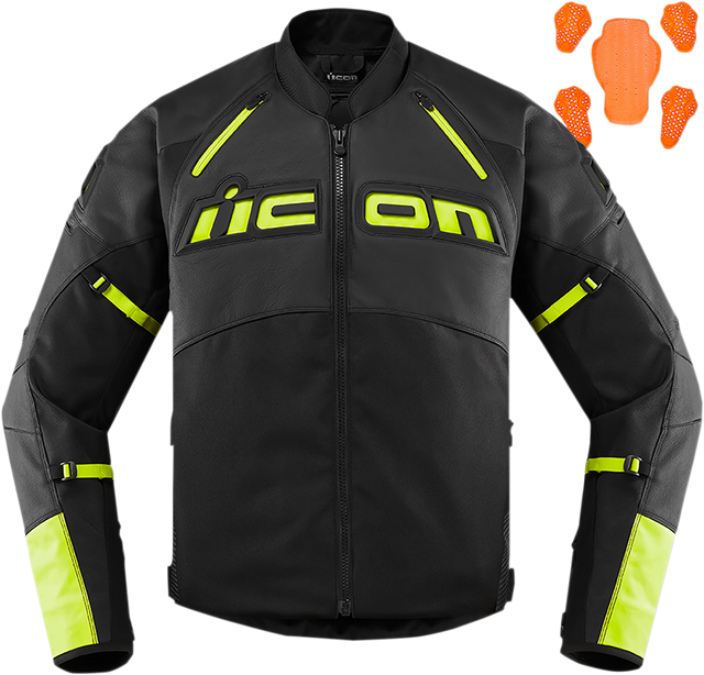 ICON Contra2™ CE Jacket - Black/Hi-Viz - Small 2810-3654
