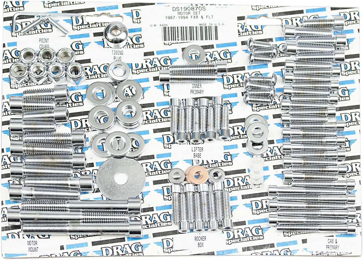 Kit de pernos de motor liso DRAG SPECIALTIES MK108S