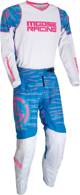 Pantalones clasificatorios MOOSE RACING - Azul/Rosa - 36 2901-10012