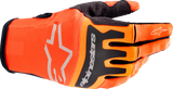 Guantes ALPINESTARS Techstar - Naranja intenso/Negro - Mediano 3561023-411-M