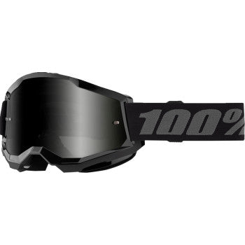 100% Strata 2 Sand Goggles - Black - Smoke 50030-00004