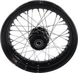 Rueda trasera DRAG SPECIALTIES - Disco único/Sin ABS - Negra - 17"x4.50" - FXD 64409B '08-'17