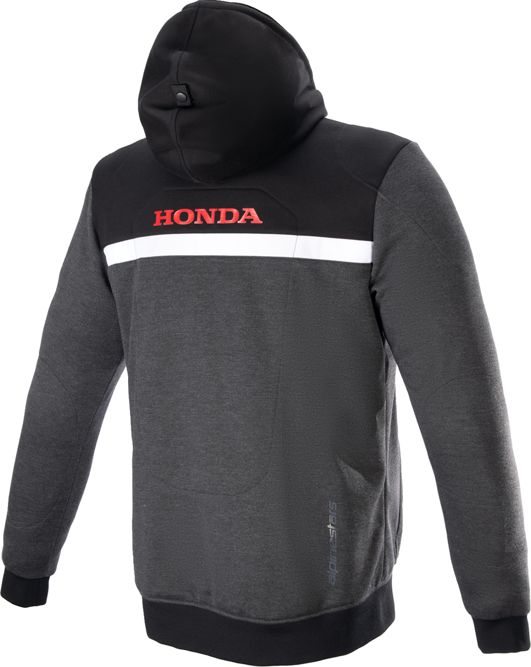 Sudadera con capucha ALPINESTARS Honda Chrome Street - Negro/Gris/Rojo - 2XL 4201323-1908-2X