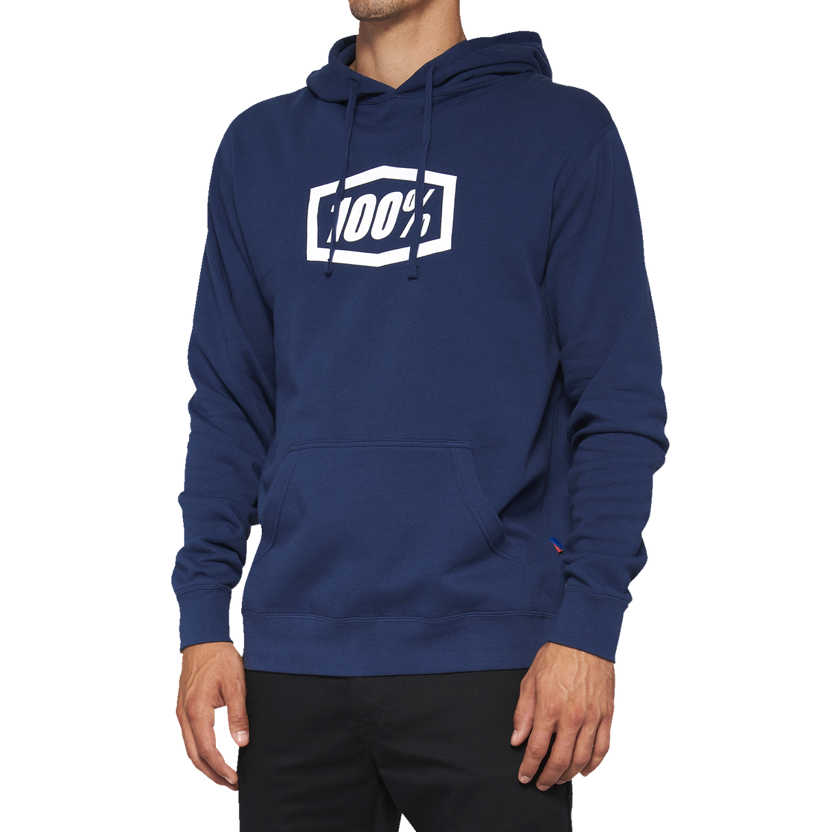 Sudadera con capucha 100% Icon - Azul marino - Talla mediana 20029-00026
