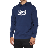 Sudadera con capucha 100% Icon - Azul marino - Talla mediana 20029-00026