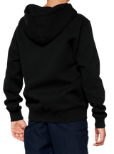 Sudadera con capucha y cremallera oficial 100% juvenil - Negra - Mediana 20033-00001