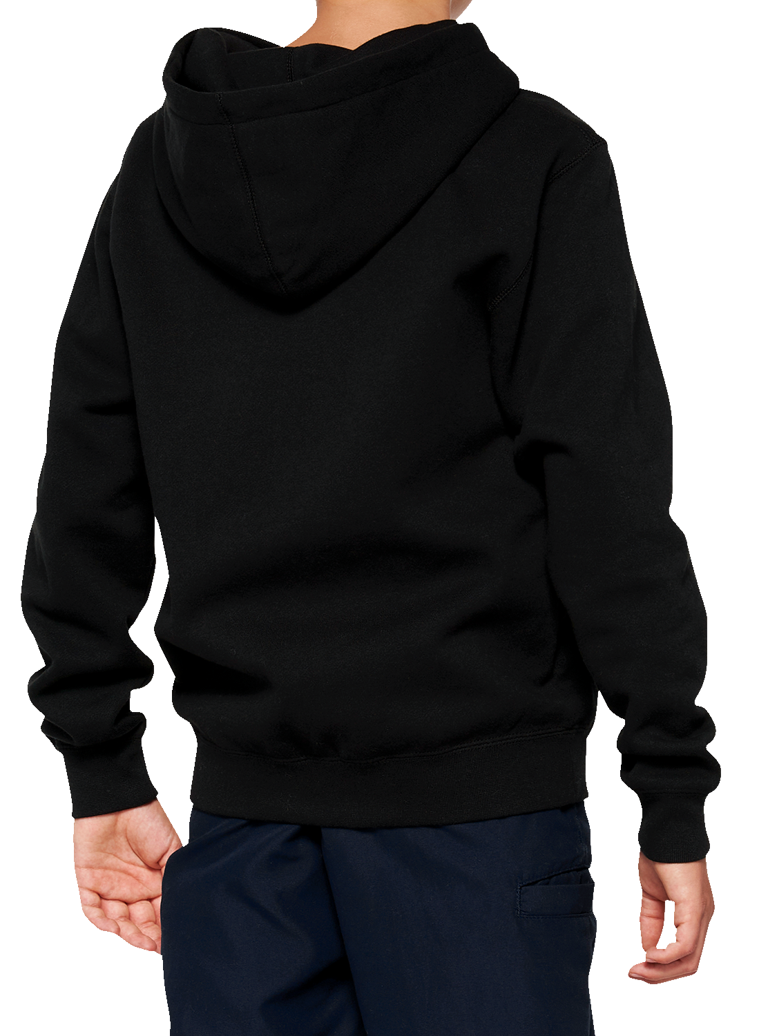 Sudadera con capucha y cremallera oficial 100% para jóvenes - Negra - Grande 20033-00002