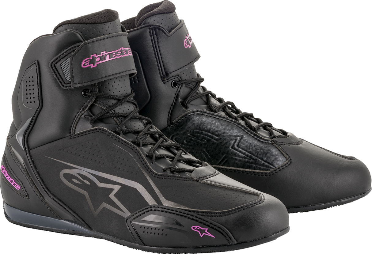 Zapatillas ALPINESTARS Stella Faster-3 para mujer - Negro/Rosa - Talla 8.5 (EE. UU.) 251041910399