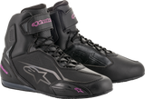 Zapatillas ALPINESTARS Stella Faster-3 para mujer - Negro/Rosa - Talla 8.5 (EE. UU.) 251041910399