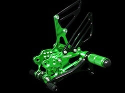 Kawasaki ZX 6 Rearsets Green
