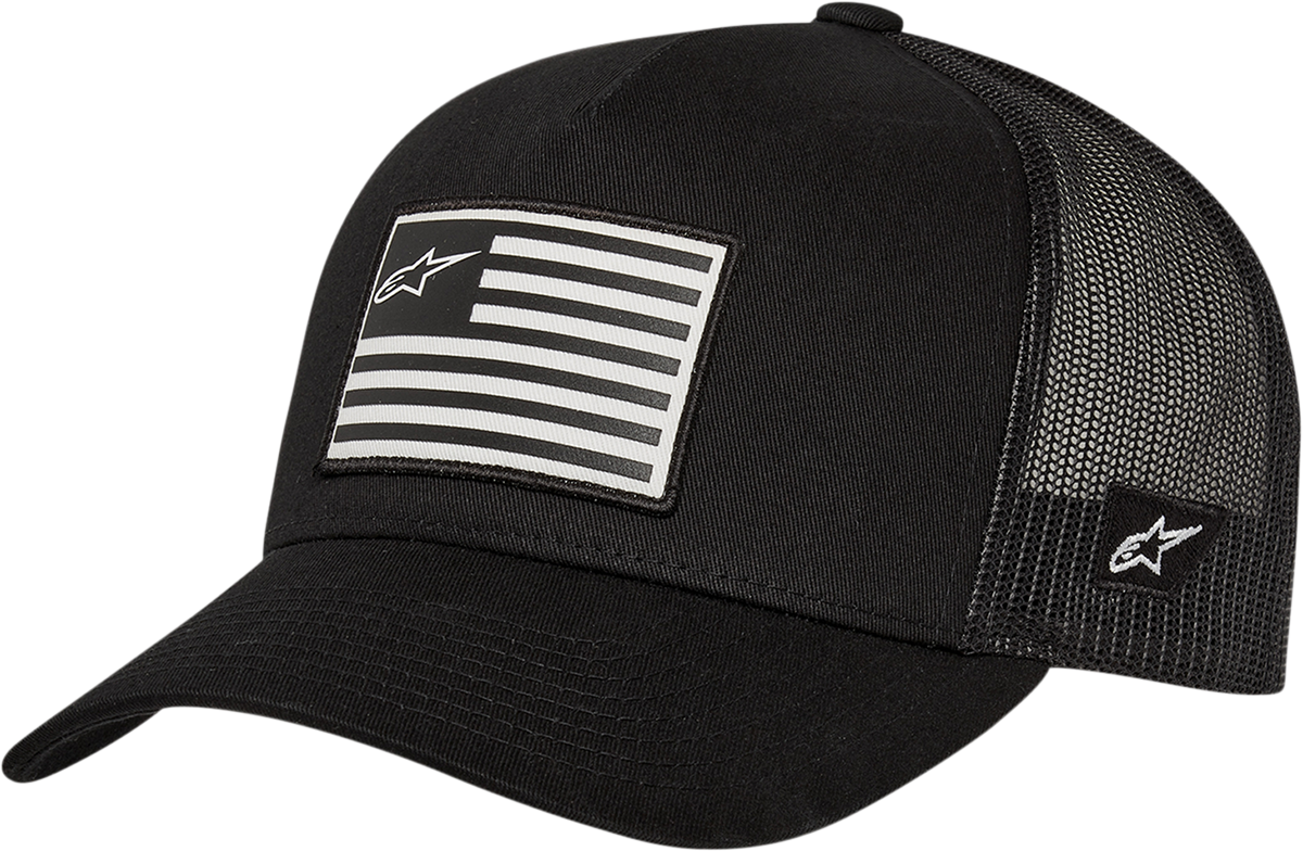 Gorra snapback con bandera de ALPINESTARS - Negro/Negro - Talla única 1211810131010OS