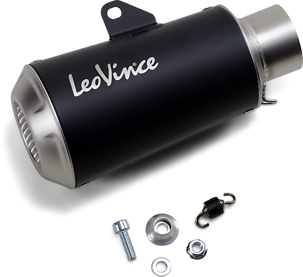 LEOVINCE 54mm Universal LV-10 Slip-On Muffler - Black Edition
