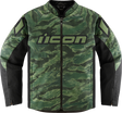 ICON Hooligan CE Tiger's Blood Jacket - Green - 2XL 2820-6156