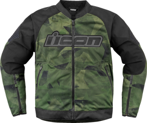 ICON Overlord3 Mesh™ Camo Jacket - Green - Small 2820-6705