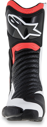 Botas ventiladas ALPINESTARS SMX-6 v2 - Negro/Blanco/Rojo Fluorescente - Talla 12 EE. UU. / 47 UE 2223017-1320-47