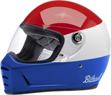 Casco BILTWELL Lane Splitter - Rojo Podium Brillante/Blanco/Azul - XL 1004-549-105