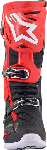 Botas ALPINESTARS Tech 10 - Negro/Rojo - Talla 11 de EE. UU. 2010020-31-11