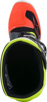Botas ALPINESTARS Youth Tech 7S - Negro/Gris/Rojo/Blanco/Amarillo - Talla 2 de EE. UU. 2015017-9058-2