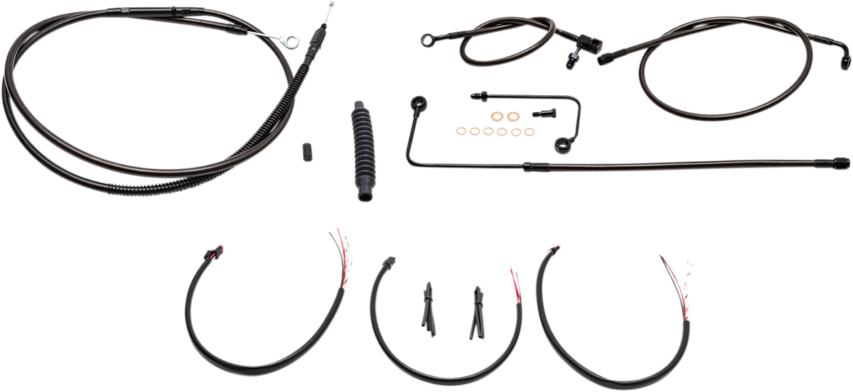 Kit de cables LA CHOPPERS - Manillar Mini Ape - Medianoche LA-8151KT2B-08M 