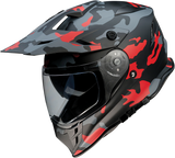 Casco de moto Z1R Range - Camuflaje - Rojo - Pequeño 0140-0094 