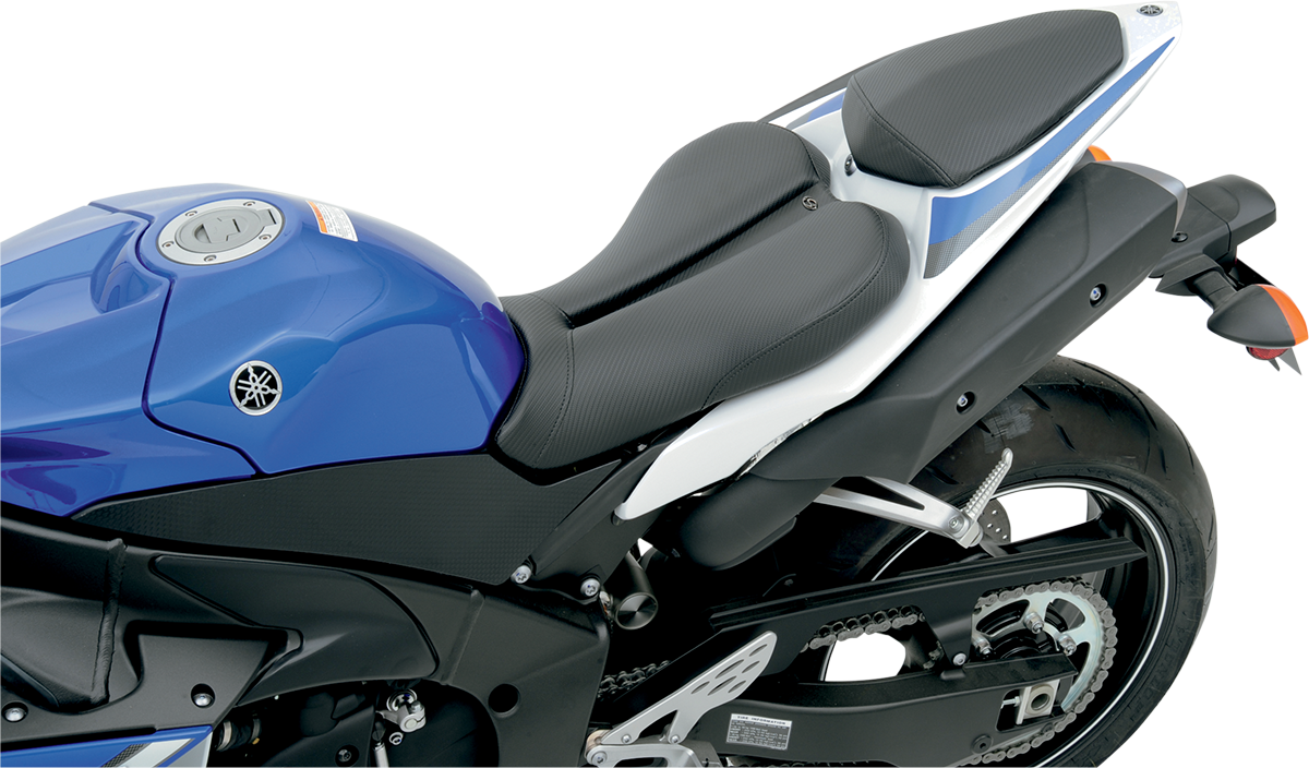 Asiento deportivo SADDLEMEN Gel Channel Track de fibra de carbono - Negro - R1 0810-Y105 