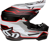 Casco de motocicleta 6D ATR-2 - Phase - Blanco/Rojo - Talla M 12-2836