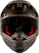 Casco de motocicleta ALPINESTARS Supertech M10 - Squad - MIPS® - Marrón oscuro/Dorado - Mediano 8302823-839-MD