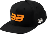 Gorra 100% BB33 - Negro/Naranja Fluo - Talla única BB-20041-485-01