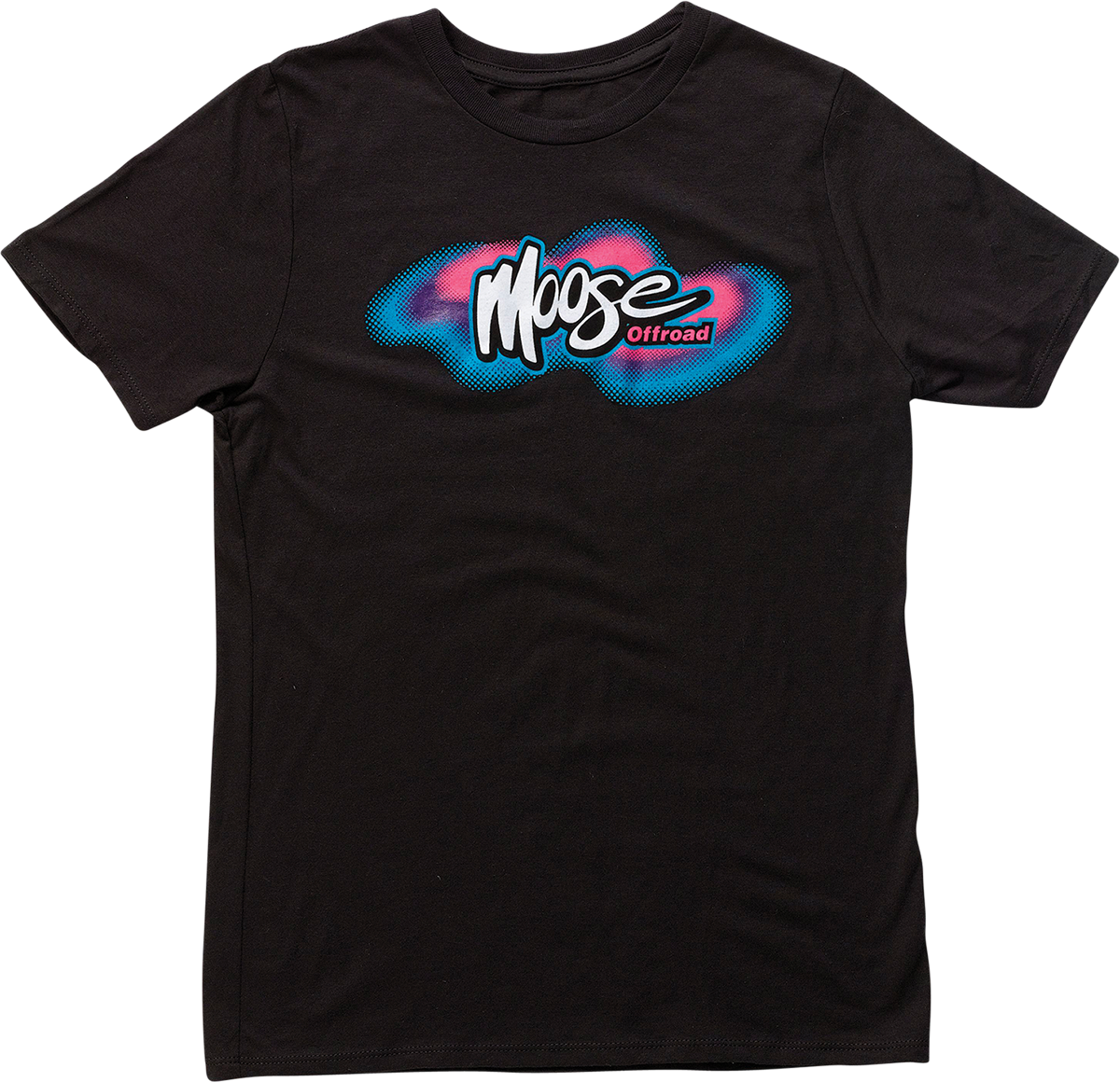 Camiseta retro juvenil de alce MOOSE RACING - Negra - Talla grande 3032-3510 